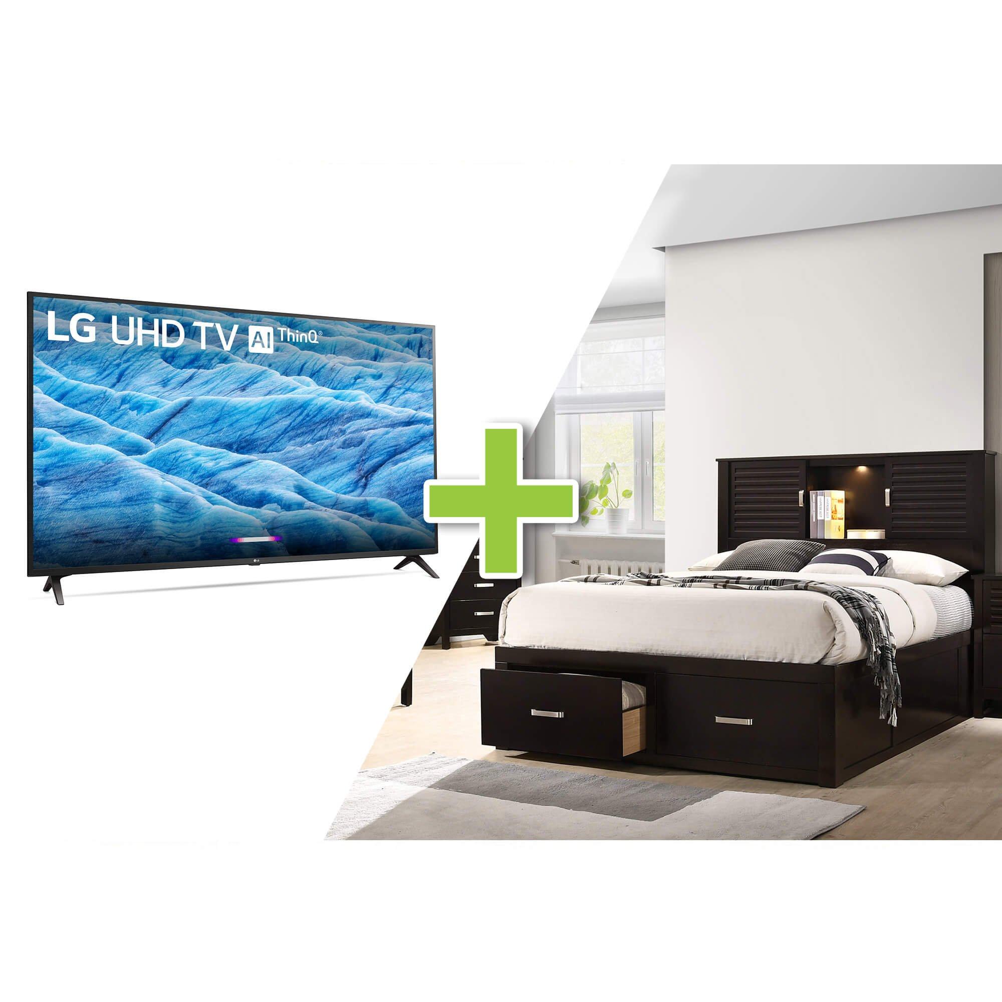 bed with tv in footboard aaron's Cleotilde Carvalho